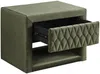Vente-unique - DANIELE Bedside table SamtStoff Grün - B 35 cm x H 41 cm x L 50 cm Bild 4