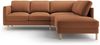 Micadoni Symmetrisches Ecksofa Eden 4-Sitzer Rechts Samt Honig Bild 2