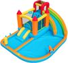 LVHOM Aufblasbare Hüpfburg mit Gebläse, Spielpool, Trocken-/Wasserrutsche, Springburg Outdoor, Wasserpark mit Trampolin, Planschbecken, 460 x 343 x 190cm Bild 3