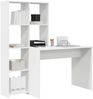 vidaXL Schreibtisch mit Regal Weiß 138,5 x 55 x 143 cm Holzwerkstoff 3337249 Bild 3