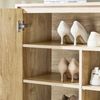 SoBuy FSB96-G Schuhschrank, Spanplatte, Papierfurnier, Helle Eiche, 83 x 100 x 38 cm Bild 5