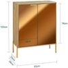 SoBuy FSB96-G Schuhschrank, Spanplatte, Papierfurnier, Helle Eiche, 83 x 100 x 38 cm Bild 3