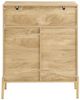 SoBuy FSB96-G Schuhschrank, Spanplatte, Papierfurnier, Helle Eiche, 83 x 100 x 38 cm Bild 4
