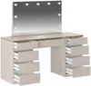 Vente-unique - VUKIA Schminktisch Holz, Platte Beige - B 55 cm x H 145,6 cm x L 156,8 cm Bild 5
