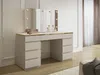 Vente-unique - VUKIA Schminktisch Holz, Platte Beige - B 55 cm x H 145,6 cm x L 156,8 cm Bild 2