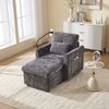 BlingBin Loungesessel Relaxsessel 1-Sitzer Sofa mit Stauraum, Einzelsofa (Freizeit-Sofa, 1-St, 125 x 84,5 x 87 cm), Freizeitstuhl, Handyhalter, Seitentaschen und weichem Chenille-Bezug Bild 2
