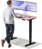 Desktronic HomePro Elektrisch höhenverstellbarer Schreibtisch 120x60cm Schwarz/Rosa mit Memory-Funktion, Anti-Kollisions Technologie, USB-A und USB-C-Ladeanschlüssen Bild 1