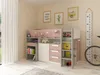 Vente-unique - LOUKALA Bett Holz, Platte PuderrosaBeige - B 193,8 cm x H 131,5 cm x L 207 cm Bild 3