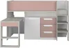 Vente-unique - LOUKALA Bett Holz, Platte PuderrosaBeige - B 193,8 cm x H 131,5 cm x L 207 cm Bild 5