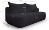 Kaiser Möbel Schlafsofa Dreisitziges Sofa PIANO mit Schlaffunktion, Komfortabel, praktisch und freistehend Bild 2