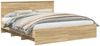 vidaXL Bettrahmen mit Kopfteil Sonoma-Eiche 180 x 200 cm Holzwerkstoff 3408825 Bild 2