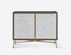 Livin Hill Stilig ST908 Kommode, MDF, Eichenfurnier, natürliche Muschel, Edelstahl, 90 x 40 x 110 cm Bild 1