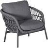 BARI Loungeset, Rope in Dunkelgrau, Gestell aus Aluminium in Anthrazit Bild 3