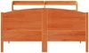 vidaXL Massivholzbett ohne Matratze Wachsbraun 150x200 cm Kiefernholz 3306965 Bild 4
