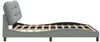 Doppelbett, Bettgestell Modernen ohne Matratze Hellgrau 180x200 cm Stoff d2554e Bild 5