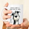 Cadouri Tasse 'Doof finden' Kaffeetasse mit Spruch - Geschenk für Hundefreunde, Keramik, mit Hundespruch, beidseitig bedruckt, handgefertigt, Geschenk, 330 ml Bild 3