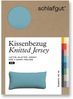 Schlafgut Kissenbezug Knitted Jersey aus Bio-Baumwolle mit Elasthan, bügelfrei, (1 Stück), besonders fein gestrickt, Kissenhülle mit farbigem Reißverschluss Bild 2