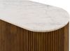 Sideboard Mango 180x40x76 braun lackiert / Marmor weiß BARCELONA #201 Bild 2