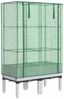 vidaXL Hochbeet mit Gewächshaus-Aufsatz Rattan-Optik 80x40x140 cm 4015847 Bild 2