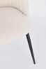 Esszimmerstuhl Nequen aus Boucle-Stoff, modern gepolstert, Beige, schwarzes Metallgestell Bild 5