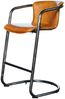 KAWOLA Barhocker Trivia Lederbarhocker cognac B/H/T: 51x102x62cm Bild 3