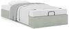 vidaXL Ottoman-Bett ohne Matratze Hellgrau 80x200 cm Samt 3310925 Bild 4