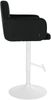 CLP 2er Set Barhocker Los Angeles Samtbezug höhenverstellbar drehbar bis 150 kg,schwarz weiß Bild 5