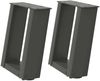 vidaXL Couchtischbeine U-Form 2 Stk. Anthrazit 30x(30-31) cm Stahl 4012738 Bild 2
