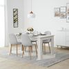 Esszimmerstuhl 6er Set Grau Esstisch Stühle Esszimmerstühle Küchenstühle Polsterstühle Modern Bild 2