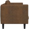 vidaXL 2-Sitzer Sofa mit Kissen Braun Kunstleder Wildleder-Optik 372641 Bild 5