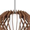 Eglo 900386 Hängeleuchte RUSTICARIA Holz, Glas braun, weiss E27 1X40W H:110cm Ø45cm dimmbar Bild 2