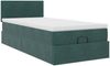 vidaXL Ottoman-Bett mit Matratze Dunkelgrün 90x190 cm Samt 3311672 Bild 5