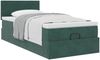 vidaXL Ottoman-Bett mit Matratze Dunkelgrün 90x190 cm Samt 3311672 Bild 4