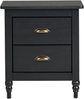 Nachttisch mit 2 Schubladen SHILLINGTON Holz Schwarz Bild 5