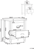 Nachttisch mit 2 Schubladen SHILLINGTON Holz Schwarz Bild 2