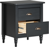 Nachttisch mit 2 Schubladen SHILLINGTON Holz Schwarz Bild 4