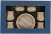 12-teiliges Mokkatassen Set aus hochwertigem Porzellan, 100 ml - Taupe/Gold Bild 4
