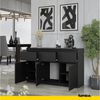 Furnica Kommode NOAH, 3 Schubladen und 3 Türen - Anthrazit Grau H75cm B120cm T35cm Bild 4