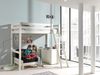 Hochbett Katherine 209x165x190 Kinderbett Massivholz+MDF Weiß Bild 2