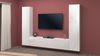 Wohnwand >Benevent< (3-teilig) in Weiß Hochglanz - 260x180x30 (BxHxT) Bild 2