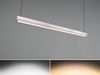 LED Pendelleuchte WALLACE dimmbar & höhenverstellbar, Schwarz Silber, B: 112,5cm Bild 5