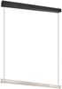 LED Pendelleuchte WALLACE dimmbar & höhenverstellbar, Schwarz Silber, B: 112,5cm Bild 2