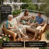 STEELSØN 'Mizaru' Premium Gartenlounge, Gartenmöbel Set, taupe, Akazienholz, wetterfest und UV-beständig, Outdoor Ecksofa mit 2 Sitzen Bild 5