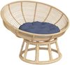 vidaXL Kissen Rund Marineblau Ø 60x11 cm Oxford-Gewebe 379345 Bild 3