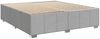 Doppelbett, Bettgestell Modernen ohne Matratze Hellgrau 200x200 cm Stoff d2598e Bild 3
