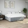 Doppelbett, Bettgestell Modernen ohne Matratze Hellgrau 200x200 cm Stoff d2598e Bild 2