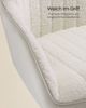 Songmics Bürostuhl, höhenverstellbar, beige, 64x62 x (80-90) cm Bild 3