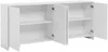 Vente-unique - NALYRA Sideboard Holz, Platte Weiß - B 40 cm x H 85 cm x L 198 cm Bild 5