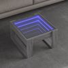 Couchtisch, Sofatisch mit Infinity-LED Grau Sonoma 50x53x30 cm Bild 2
