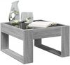 Couchtisch, Sofatisch mit Infinity-LED Grau Sonoma 50x53x30 cm Bild 5